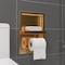Alfi Brand Brushed Gold PVD Stainless Steel Recessed Shelf / Toilet Paper Holder Niche ABTPNP88-BG - alternate 4